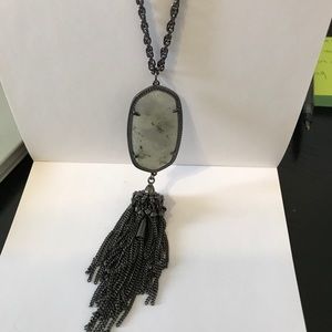 Rayne Long Necklace In Labradorite